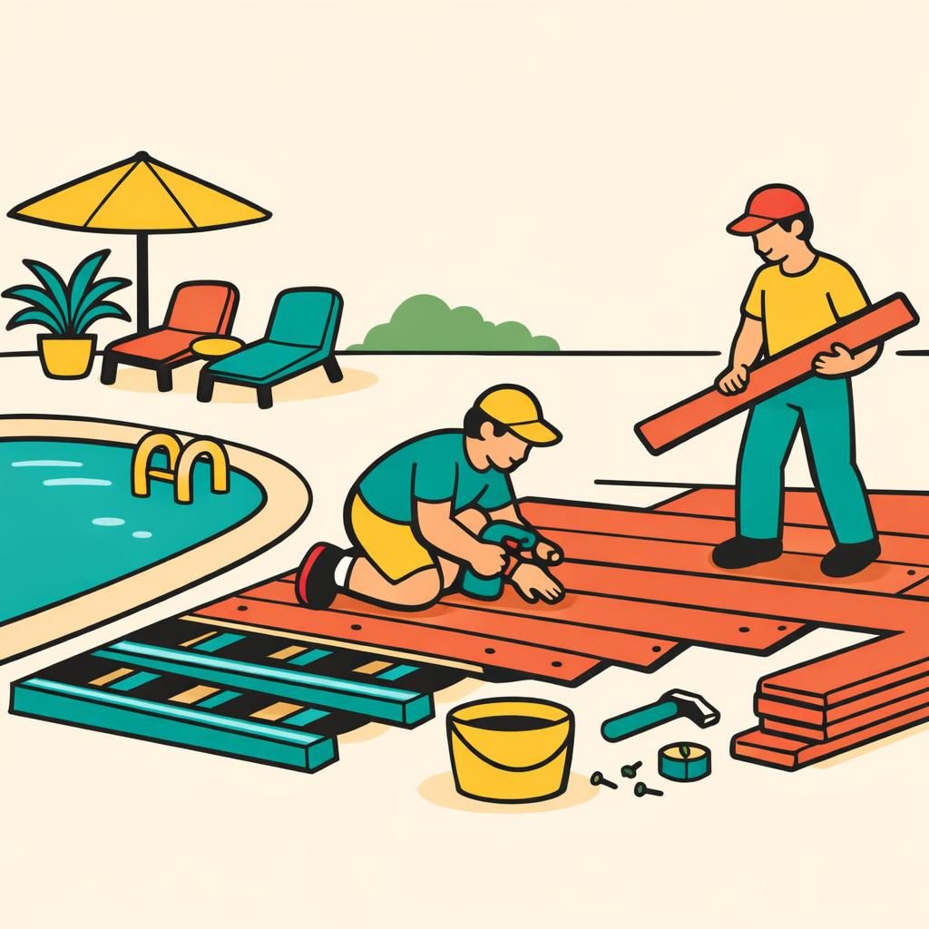 Pool Deck Installation